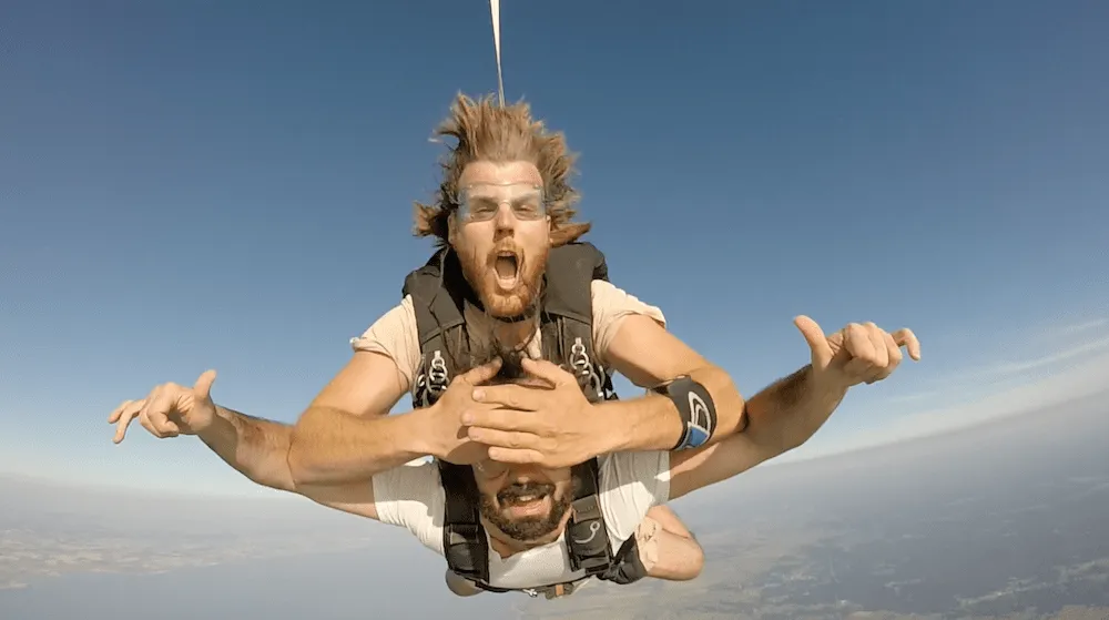 Saut en Parachute Tandem à 2 personnes